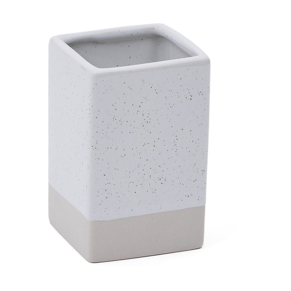 Krémový keramický téglik na zubné kefky Careli – Kave Home