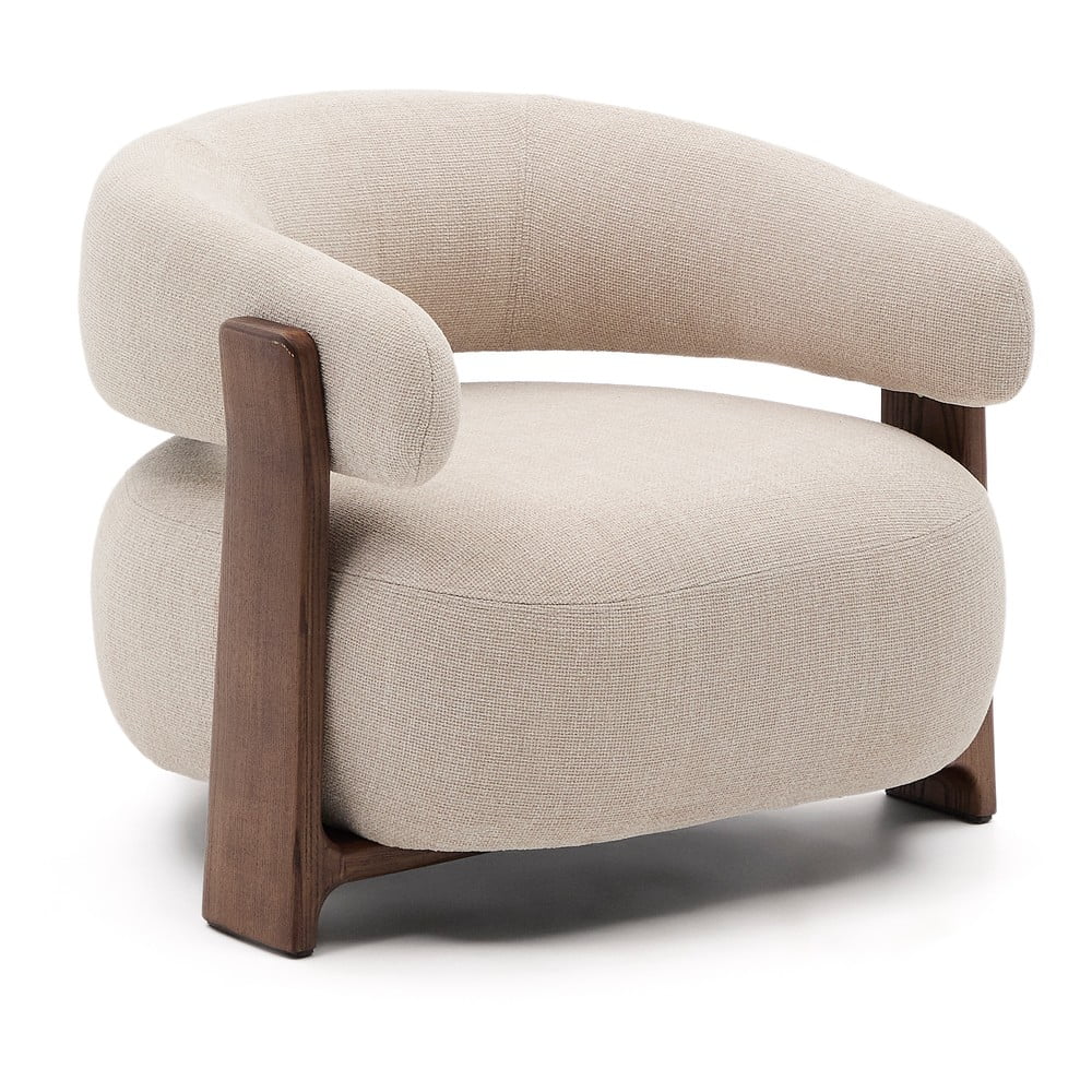 Béžové ženilkové kreslo Granite – Kave Home