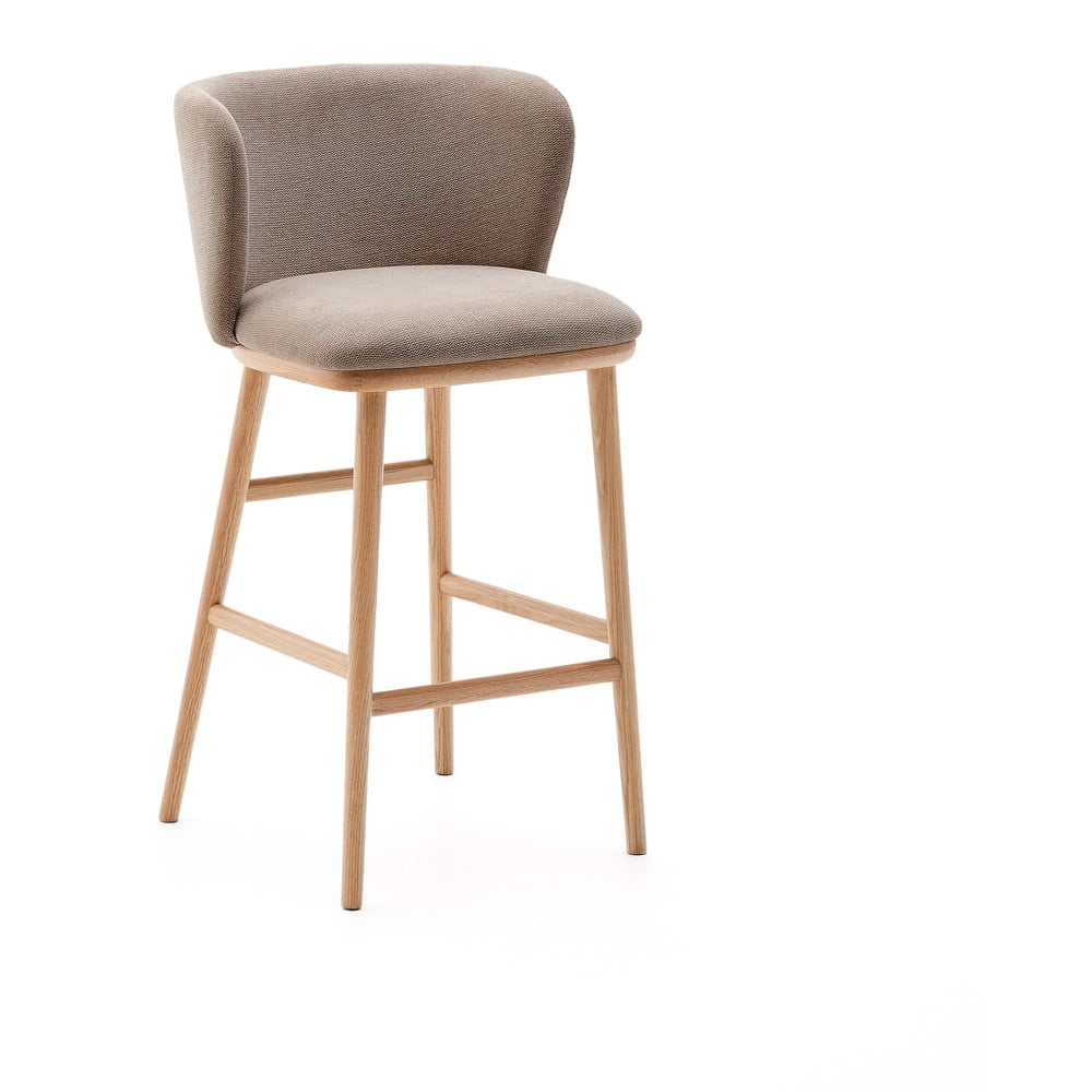 Svetlohnedá barová stolička (výška sedadla 65 cm) Ciselia – Kave Home