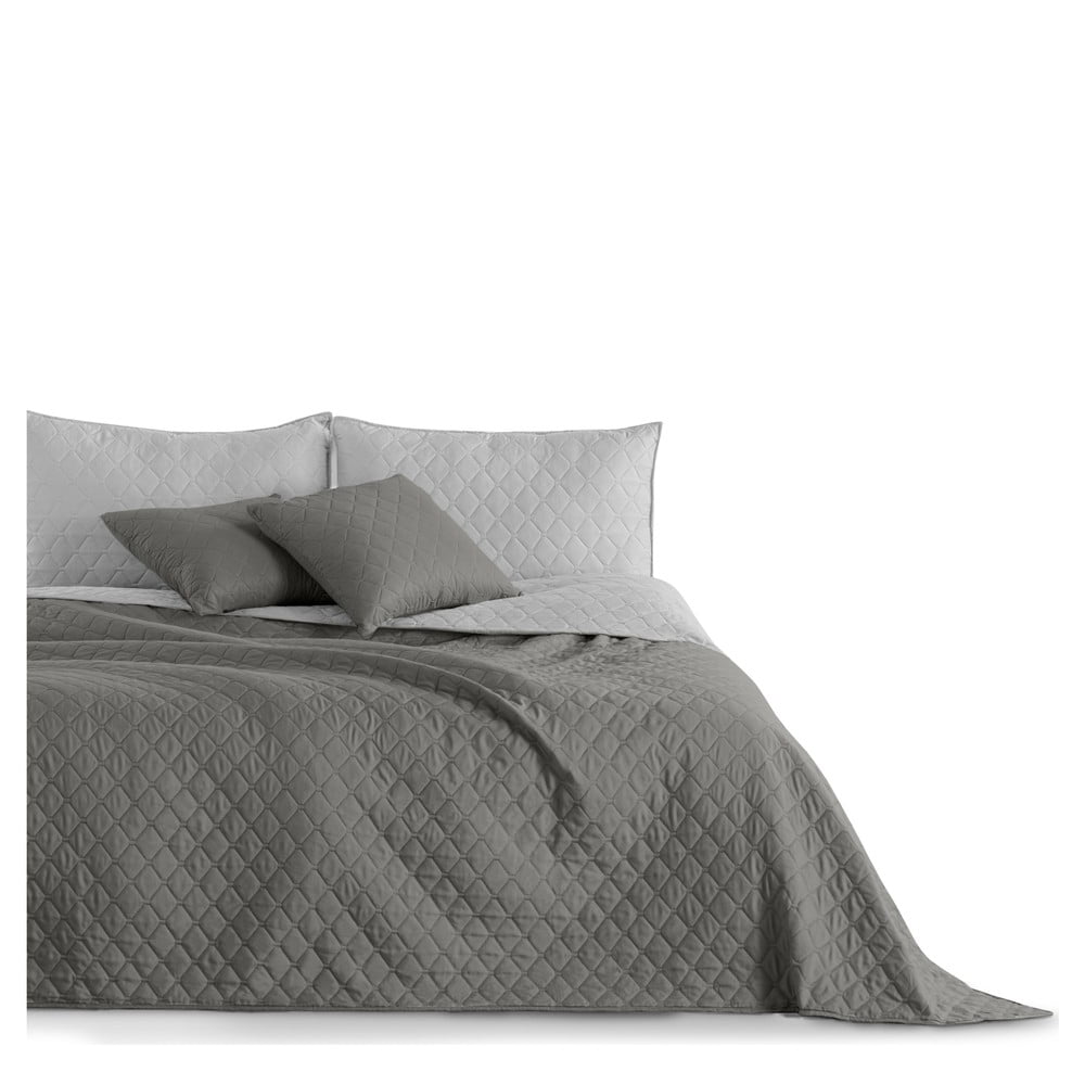 Sivý obojstranný pléd z mikrovlákna DecoKing Axel