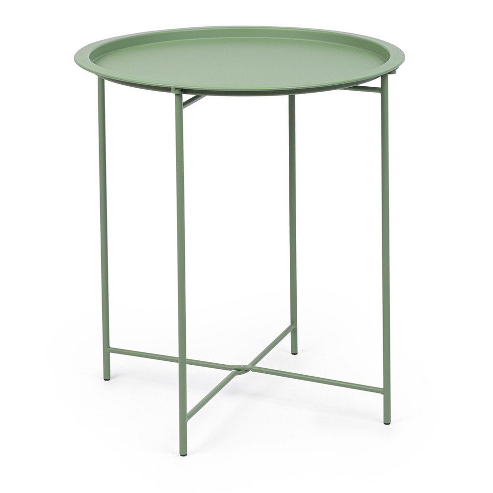 Oceľový okrúhly záhradný stolík ø 46 cm Austin – Bizzotto