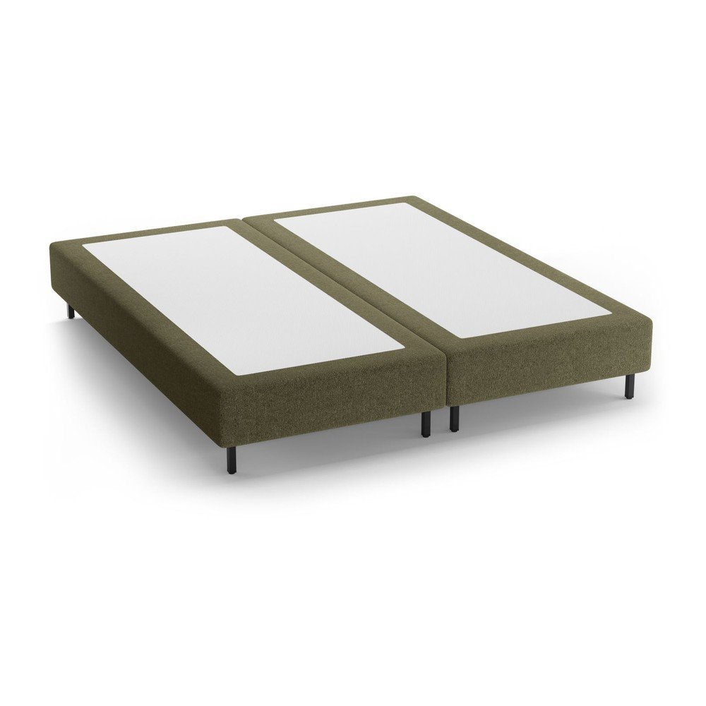 Zelená čalúnená dvojlôžková posteľ bez čela 200x200 cm Whale – Micadoni