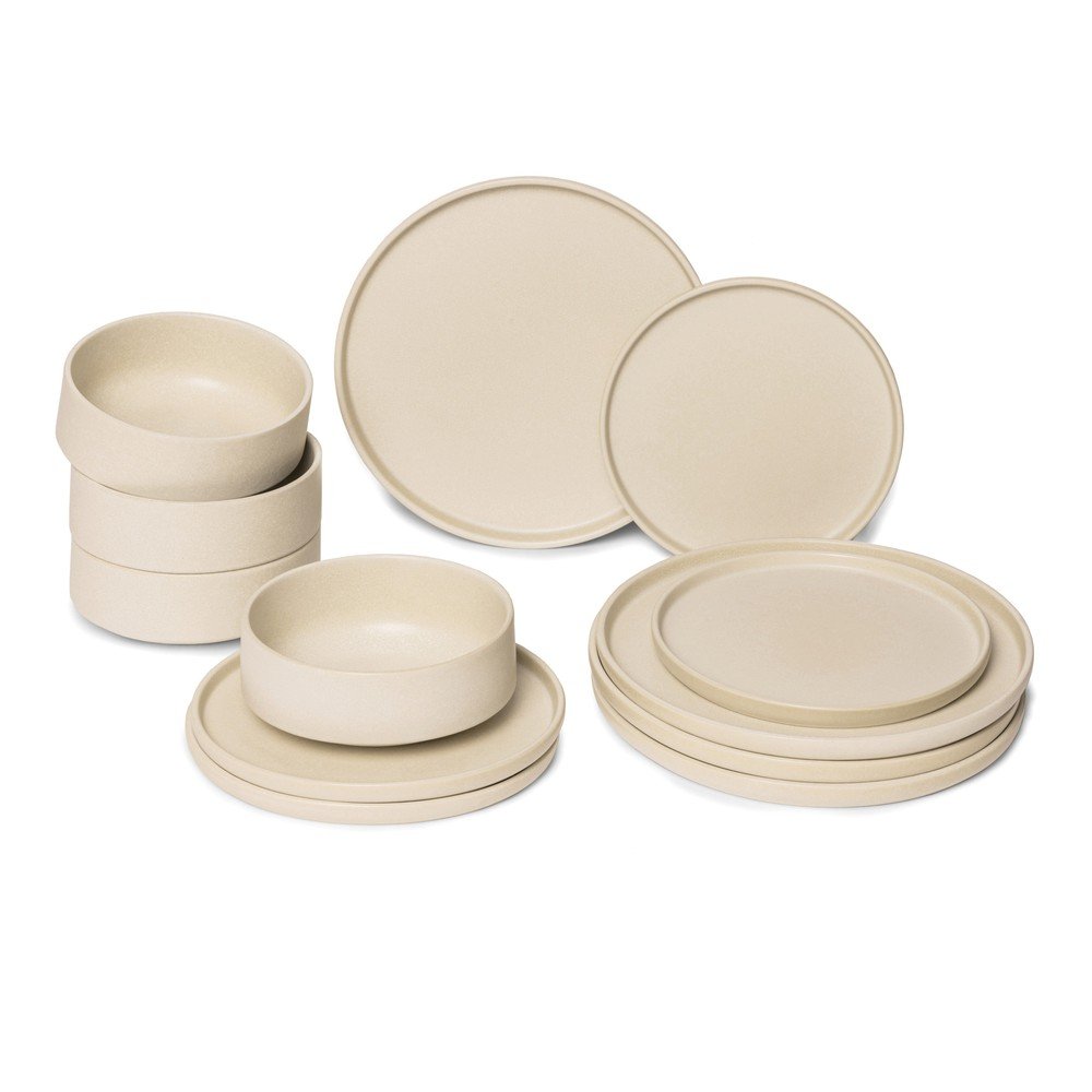 12-dielna súprava béžovej kameniny Bonami selection Malia