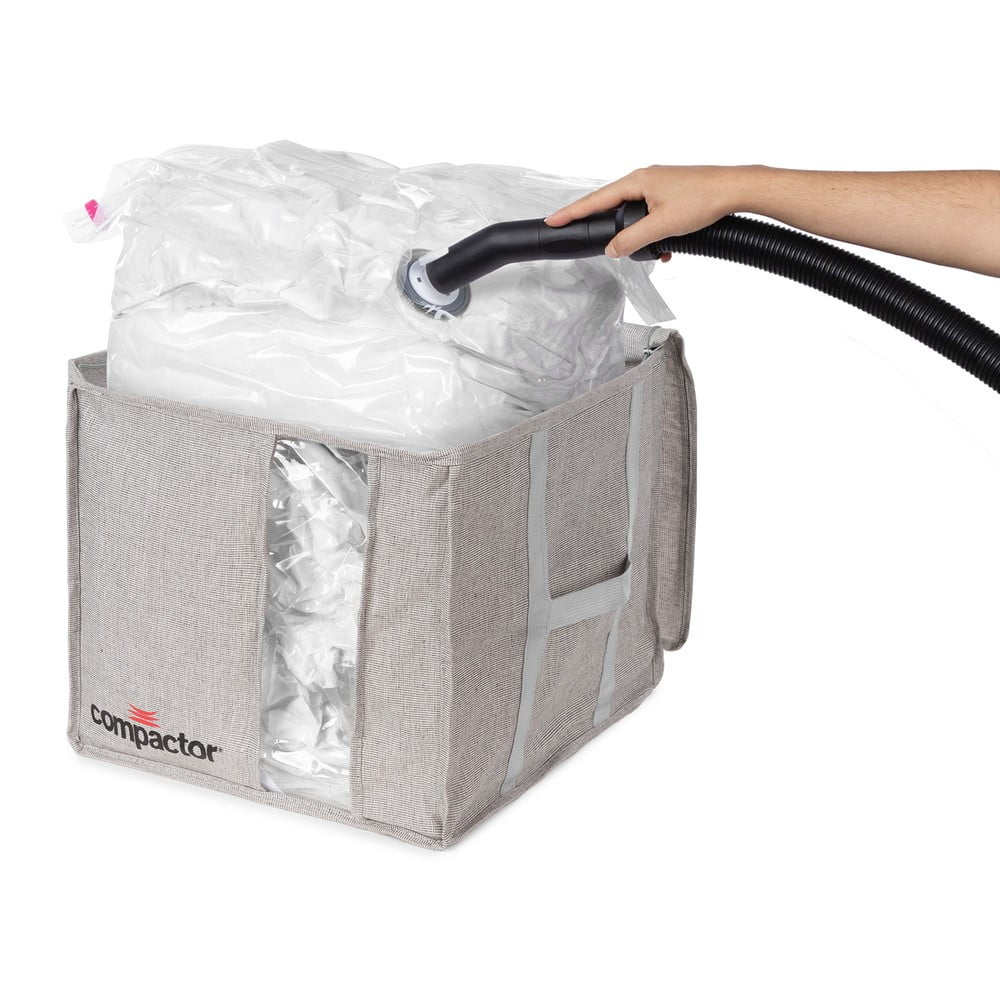 Sivý kompresný úložný box Compactor Oxford
