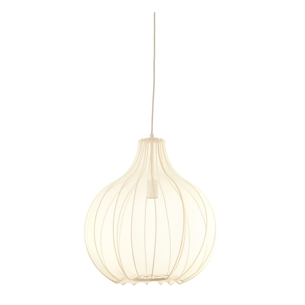 Béžové závesné svietidlo s textilným tienidlom ø 50 cm Elati – Light & Living