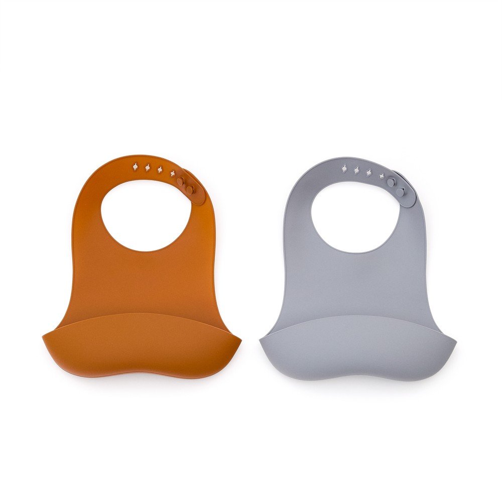 Oranžové/sivomodré podbradníky v súprave 2 ks Lili – Kave Home