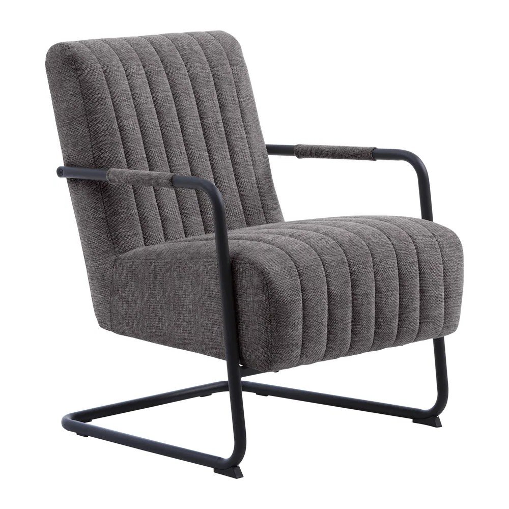 Tmavosivé kreslo Trout – Unique Furniture