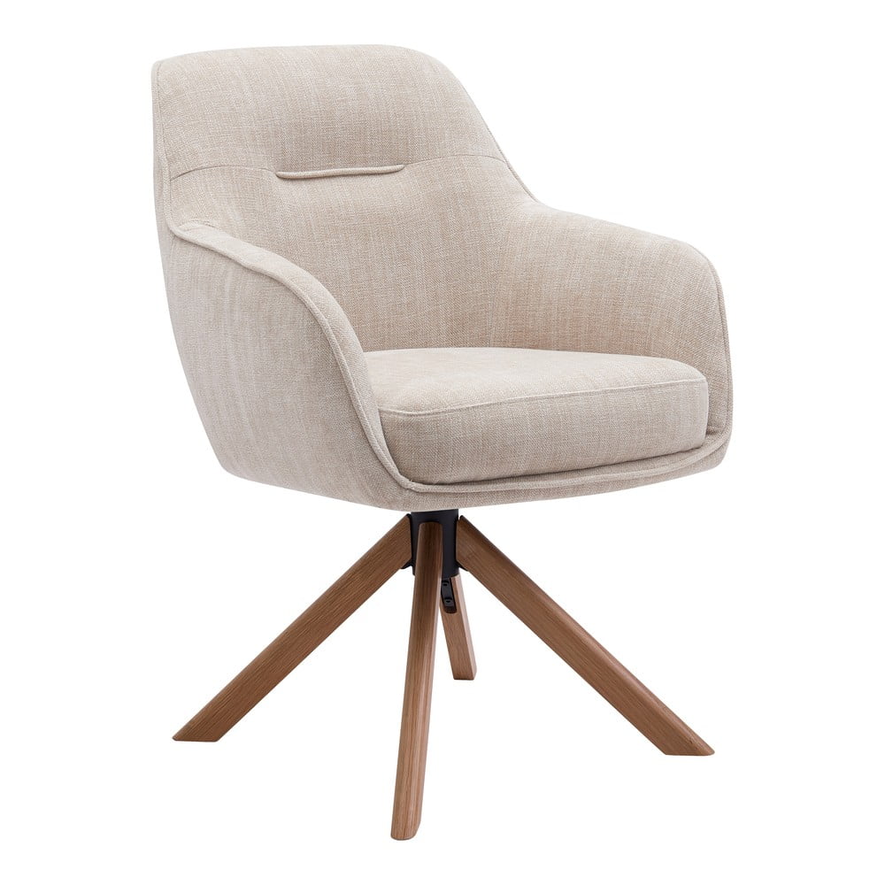 Krémovobiele čalúnené jedálenské kreslá v súprave 2 ks Avola – Unique Furniture