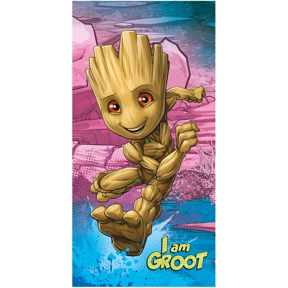 Bavlnená detská osuška 70x140 cm Groot "I am groot" – Jerry Fabrics