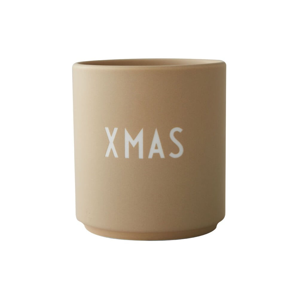 Béžový hrnček z imitácie porcelánu Design Letters Favourite