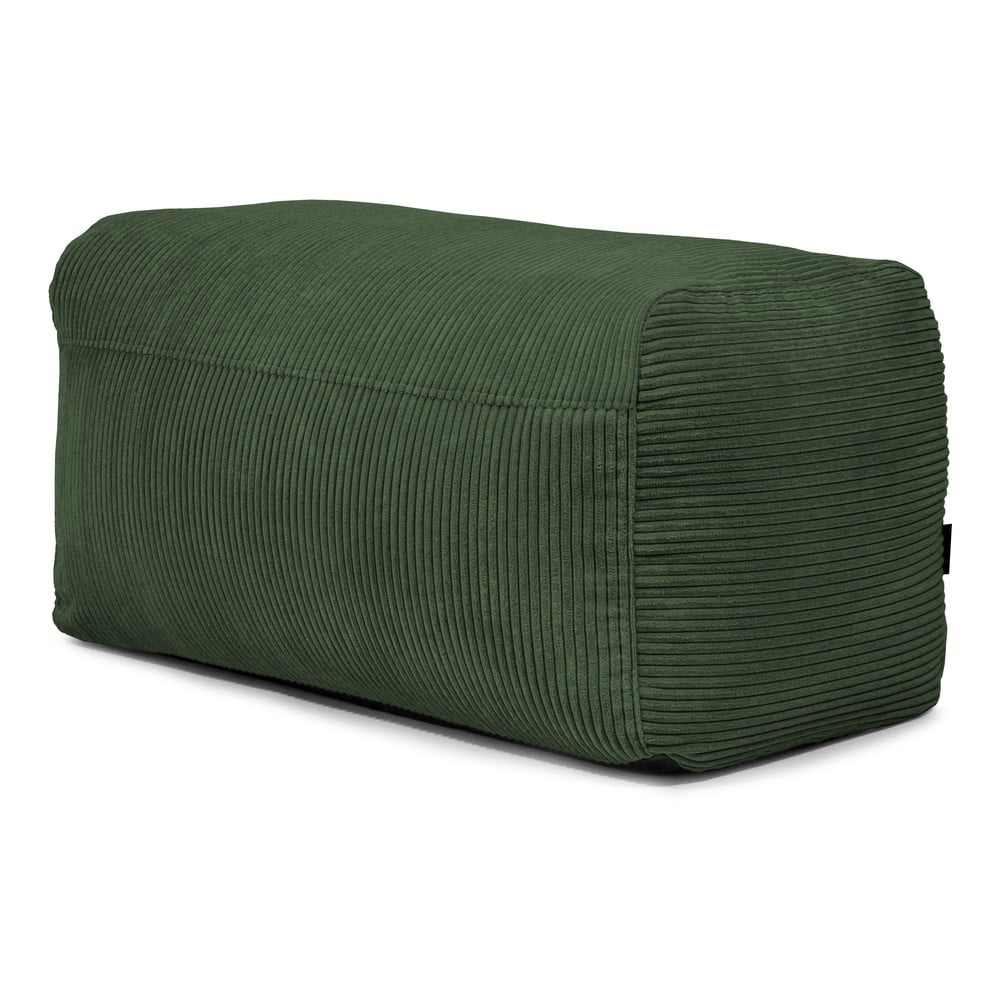 Zelený menčestrový sedací vak Plus 100 Lounge – SLOWDOWN