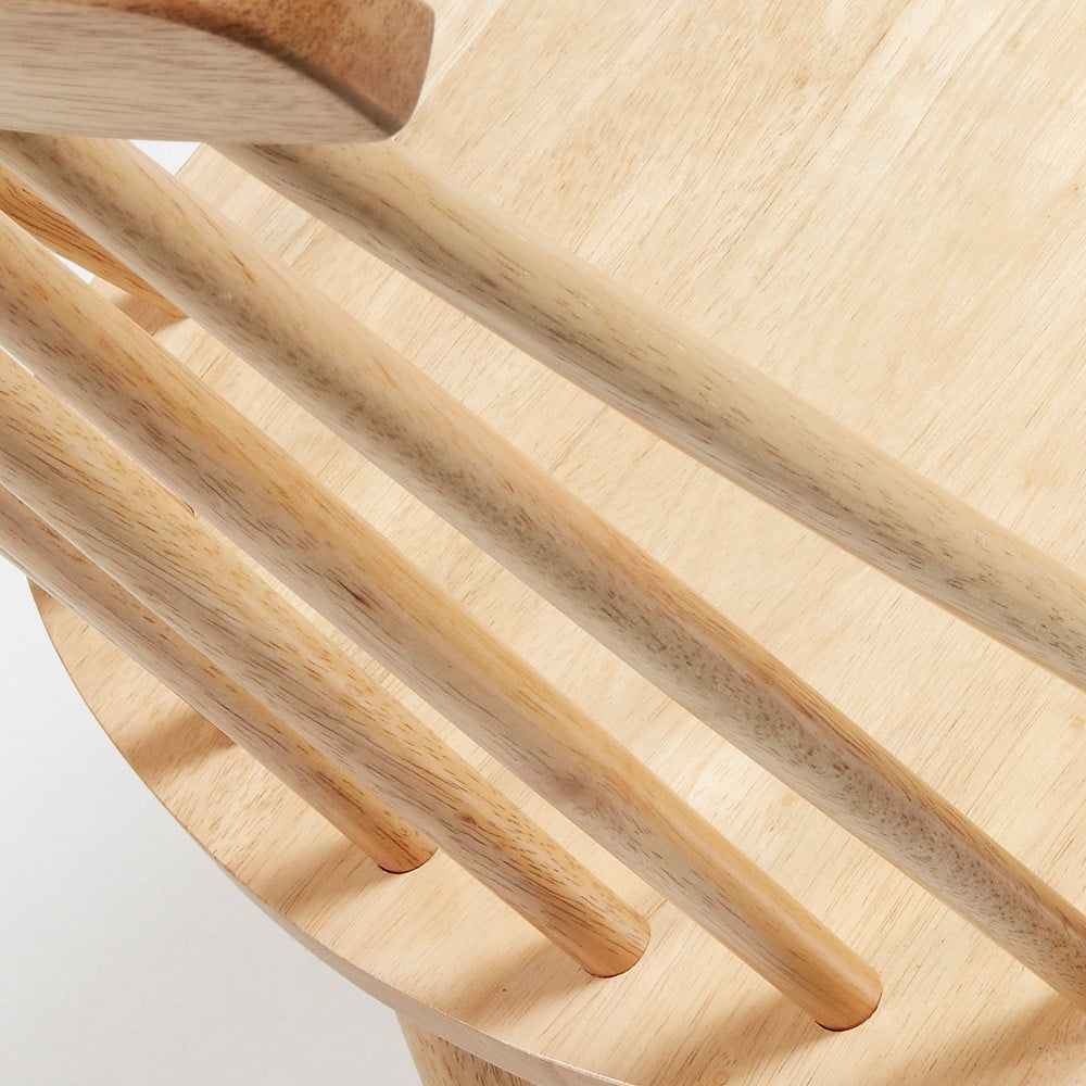 Jedálenské stoličky v súprave 2 ks z kaučukového dreva v prírodnej farbe – Kave Home