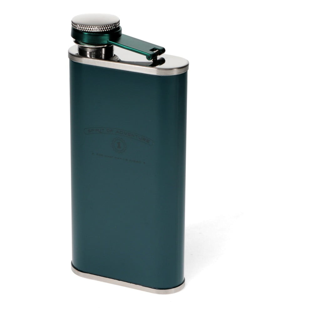 Zelenomodrá ploskačka z nehrdzavejúcej ocele 250 ml Spirit of Adventure – Rex London