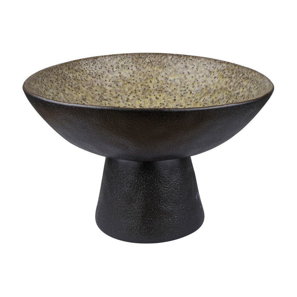 Čierna/béžová kameninová misa ø 31