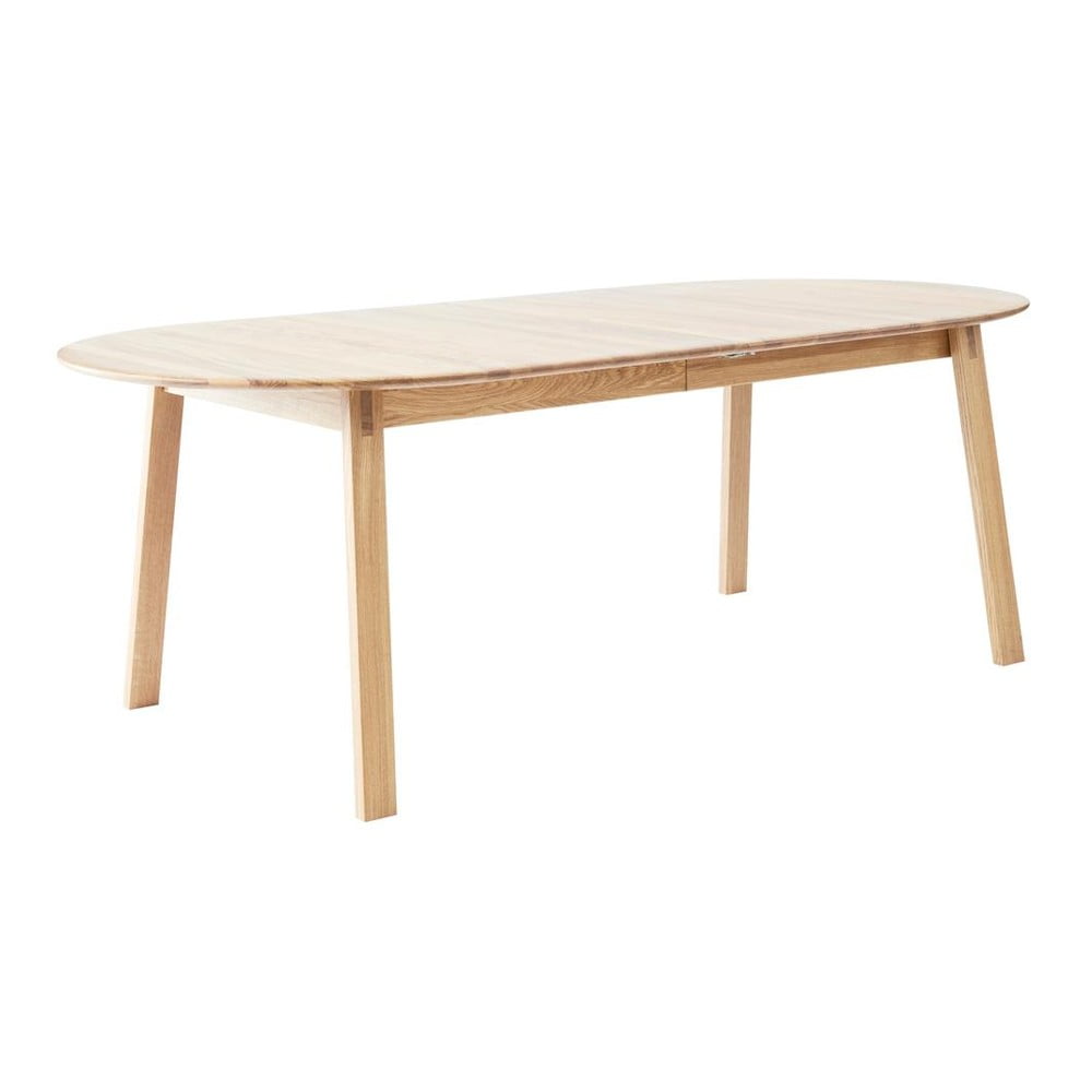 Rozkladací jedálenský stôl s prídavnou doskou z dubového dreva 100x220 cm Amalfi – Hammel Furniture