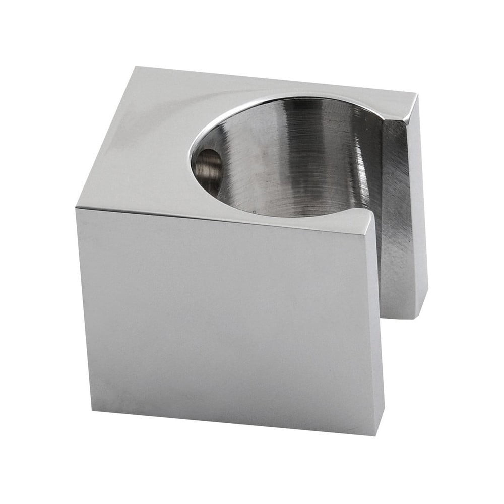 Mosadzný držiak na sprchovú hlavicu v lesklo striebornej farbe – Sapho