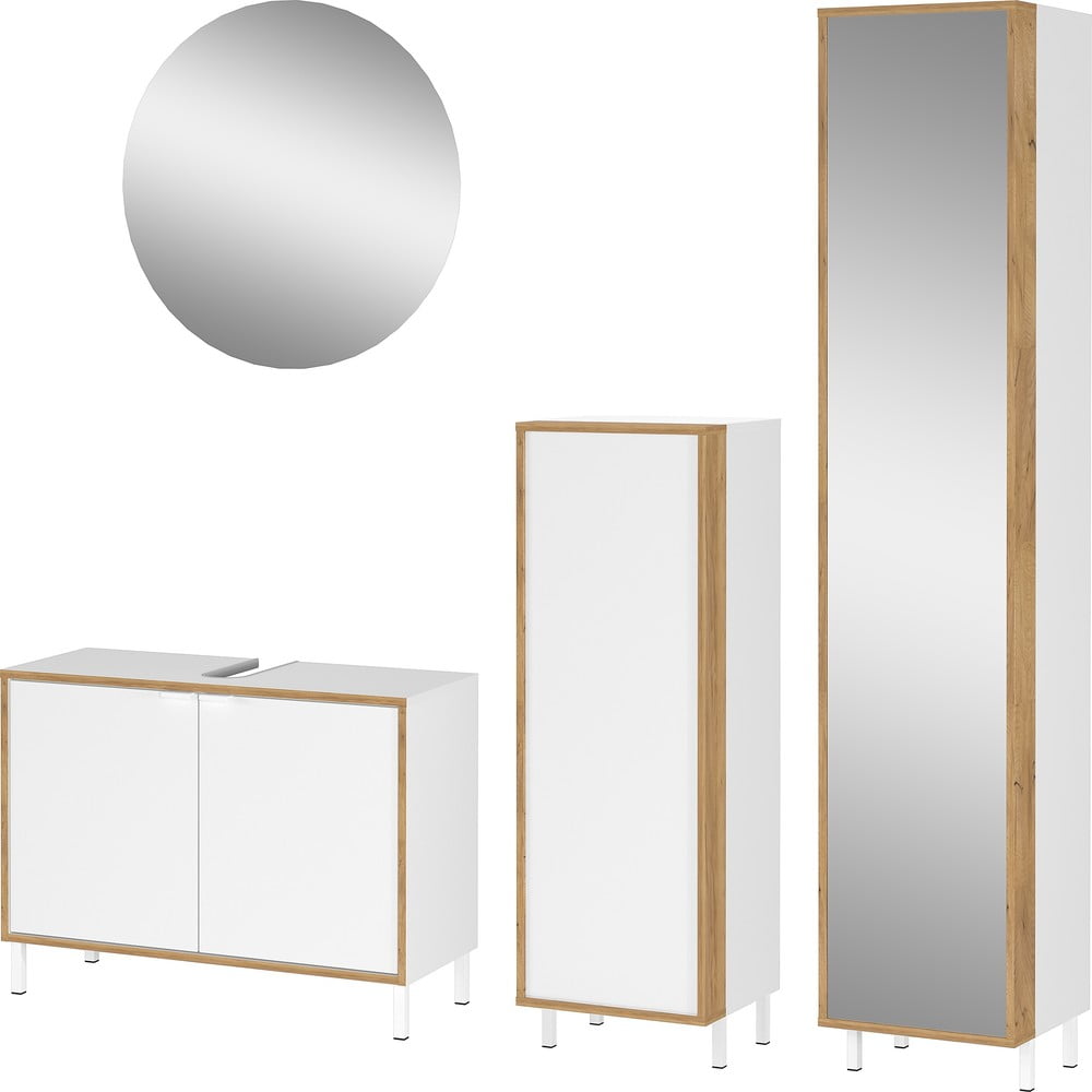 Biela kúpeľňová zostava Topeka – Germania