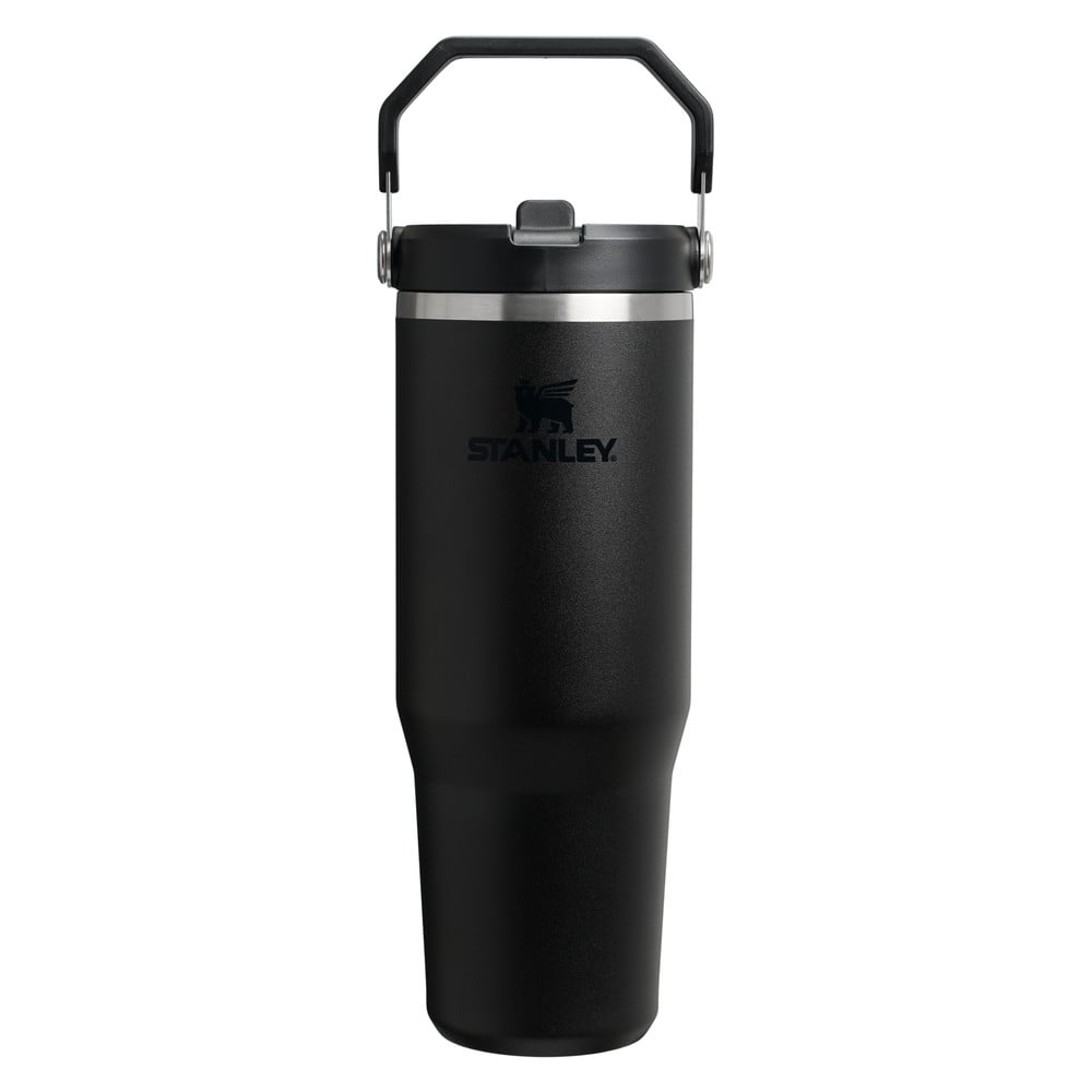 Čierna termoska z nehrdzavejúcej ocele 890 ml IceFlow™ Flip Straw 2.0 Tumbler Black – Stanley