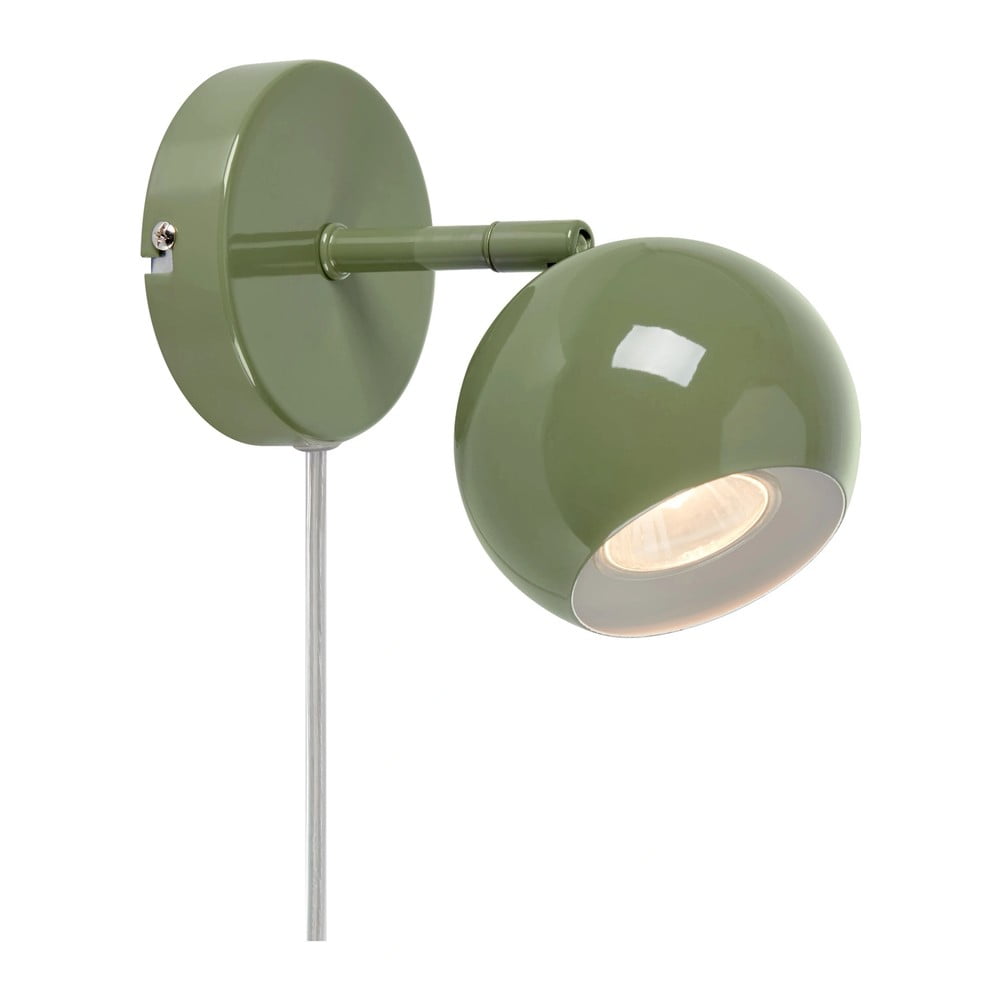 Zelené nástenné svietidlo do zásuvky Pop – Markslöjd