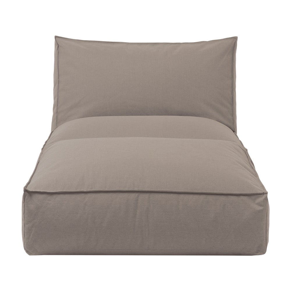 Hnedé polstrované vonkajšie ležadlo Blomus Stay