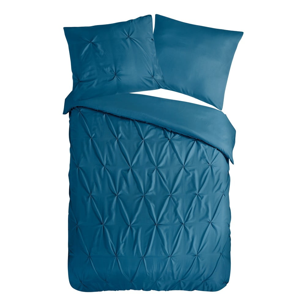 Predĺžené obliečky na jednolôžko z mikrovlákna v petrolejovej farbe 140x220 cm Pure Elegance – Good Morning