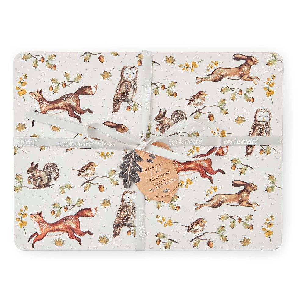 Korkové prestieranie 4 ks 21x29 cm Forest Fable – Cooksmart ®