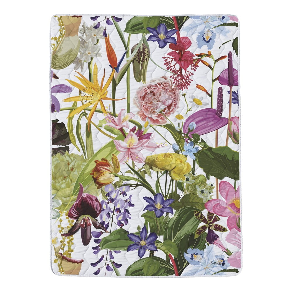 Prešívaná deka a obliečka na vankúš v súprave z bavlneného saténu 140x200 cm – Butter Kings