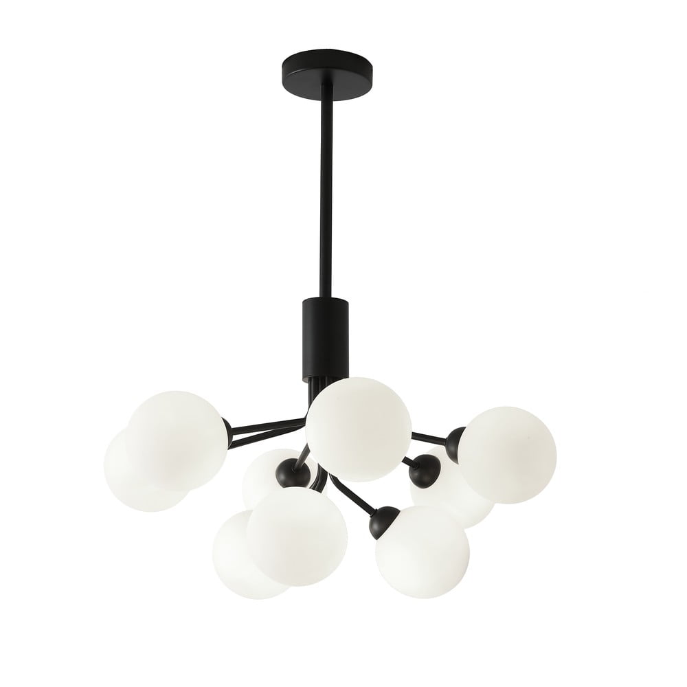 Čierno-biele závesné svietidlo SULION Musa