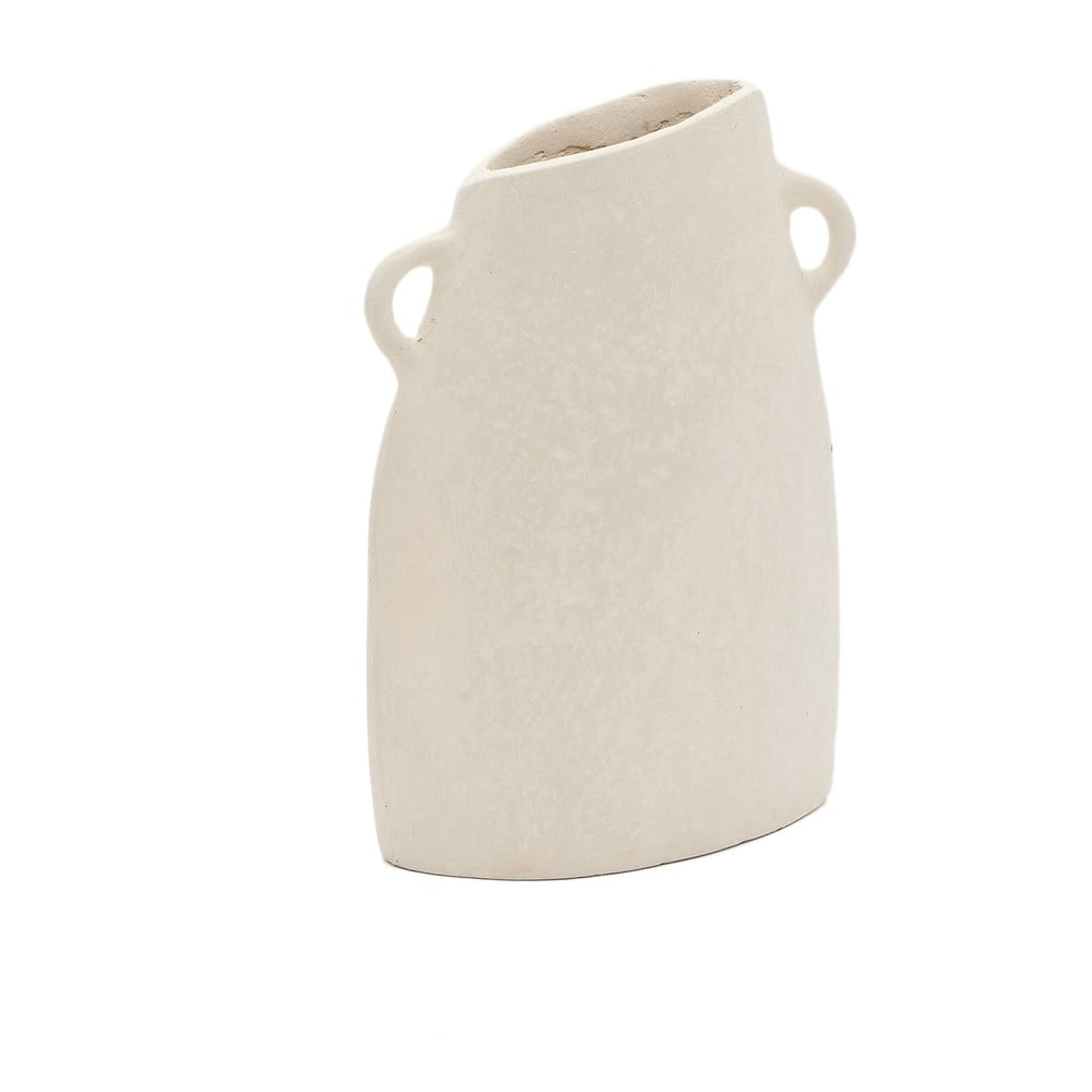 Krémová ručne vyrobená váza (výška 27 cm) Neti – Kave Home