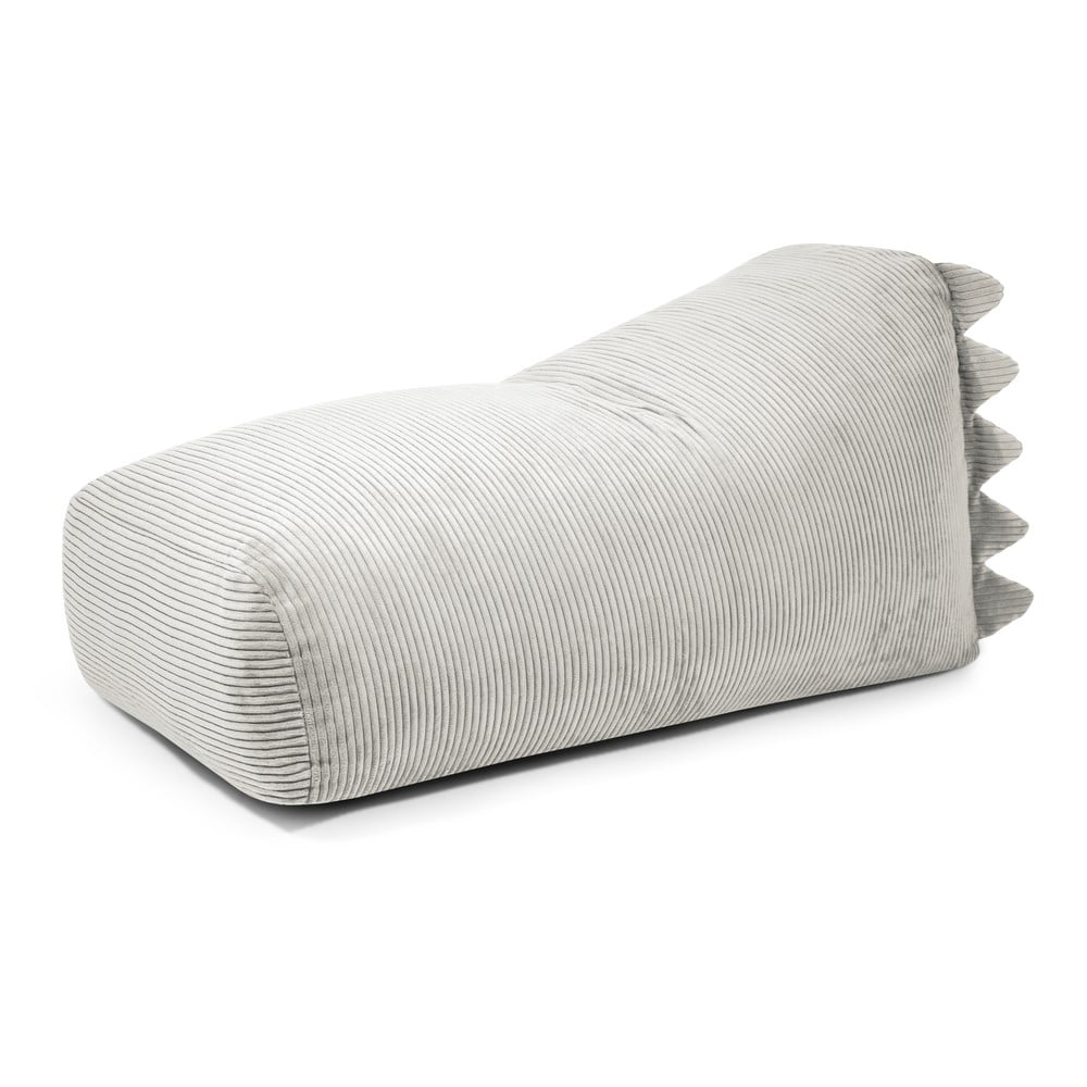 Krémový menčestrový detský sedací vak Snug 130 Dragon – SLOWDOWN