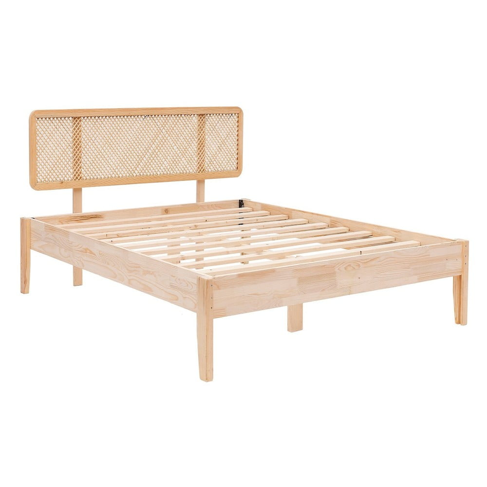 Jednolôžková posteľ zo smrekového dreva s roštom v prírodnej farbe 90x200 cm Izabelya – Kalune Design