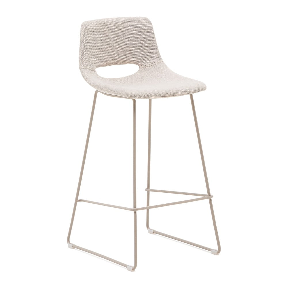 Béžová barová stolička (výška sedadla 76 cm) Zahara – Kave Home