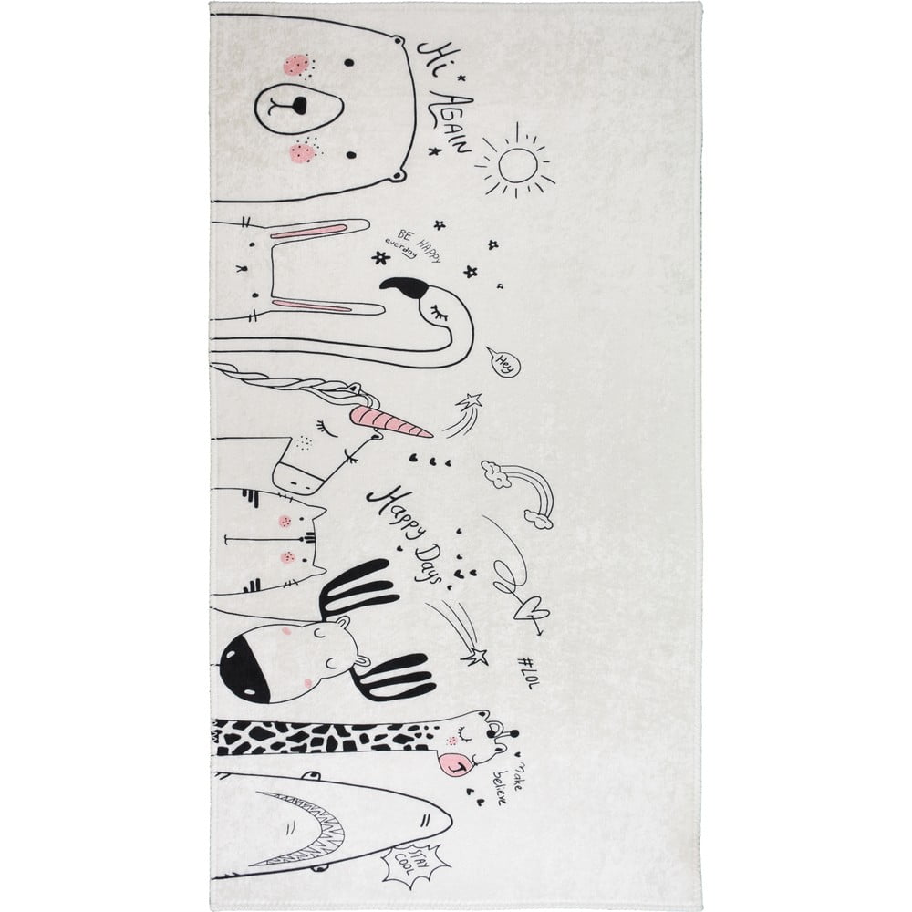 Slonovinový prateľný detský koberec 160x230 cm Animal Kingdom – Vitaus