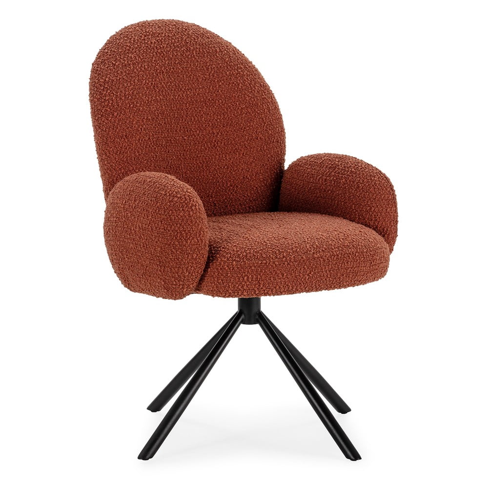 Kreslo v tehlovej farbe Dario – Marckeric