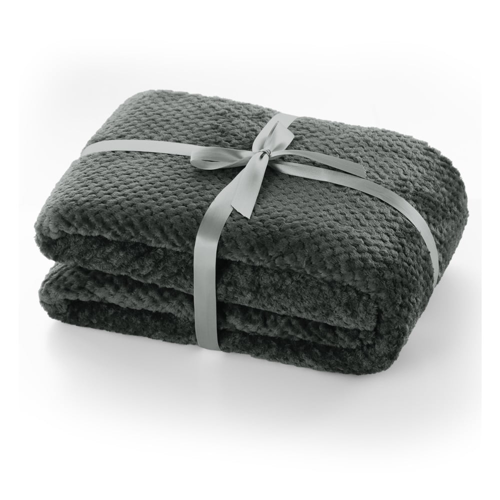 Tmavosivá deka z mikrovlákna DecoKing Henry