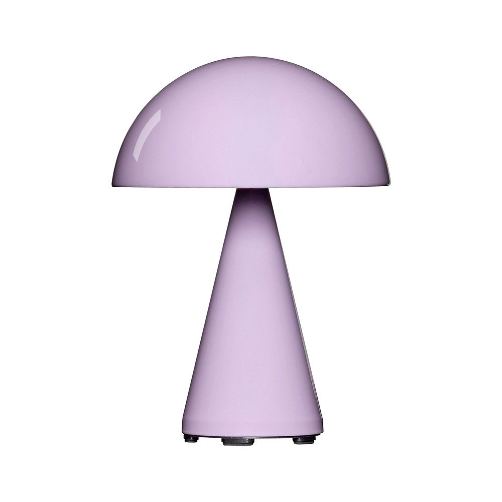 Svetloružová LED stolová lampa so stmievačom (výška  20 cm) Mush – Hübsch