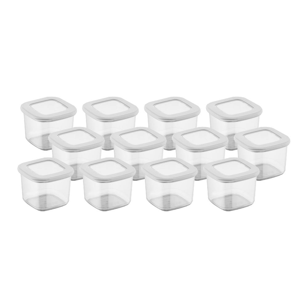 Plastové dózy v súprave 12 ks na potraviny Fresco – Hermia