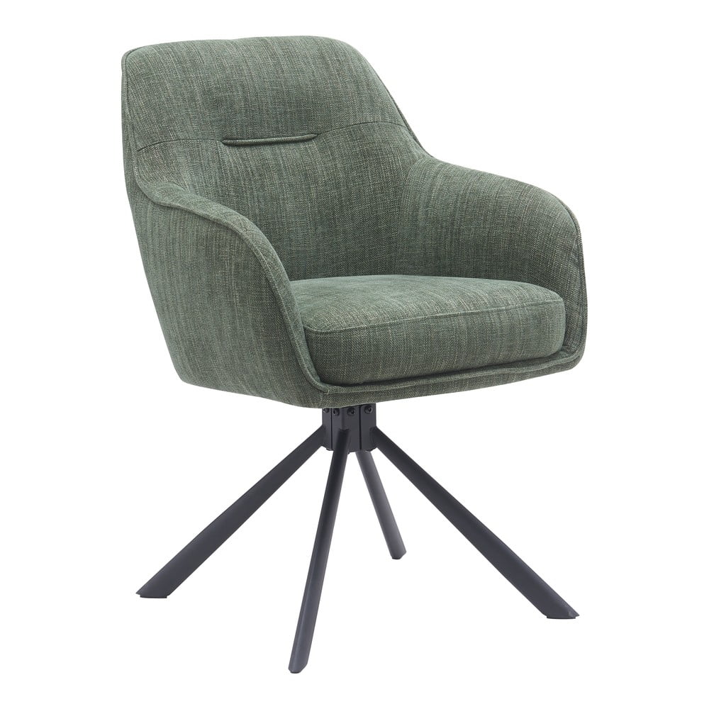 Zelené čalúnené jedálenské kreslá v súprave 2 ks Avola – Unique Furniture