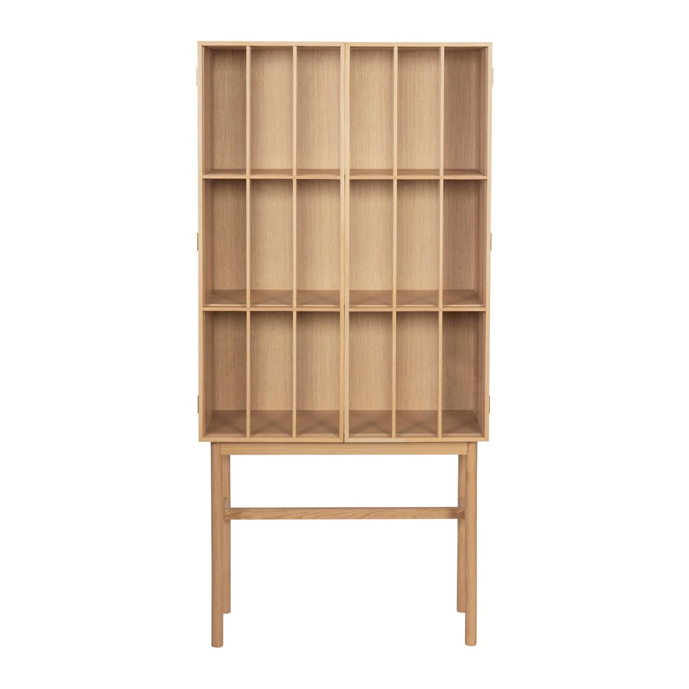 Vitrína z dubového dreva 80x170 cm Shoji - Hübsch