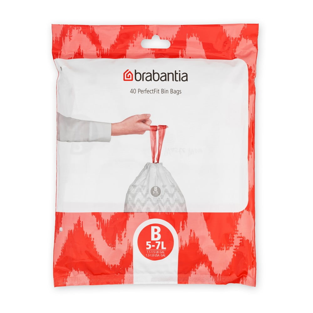 Vrecia na odpadky v súprave 40 ks 5 l PerfectFit B – Brabantia