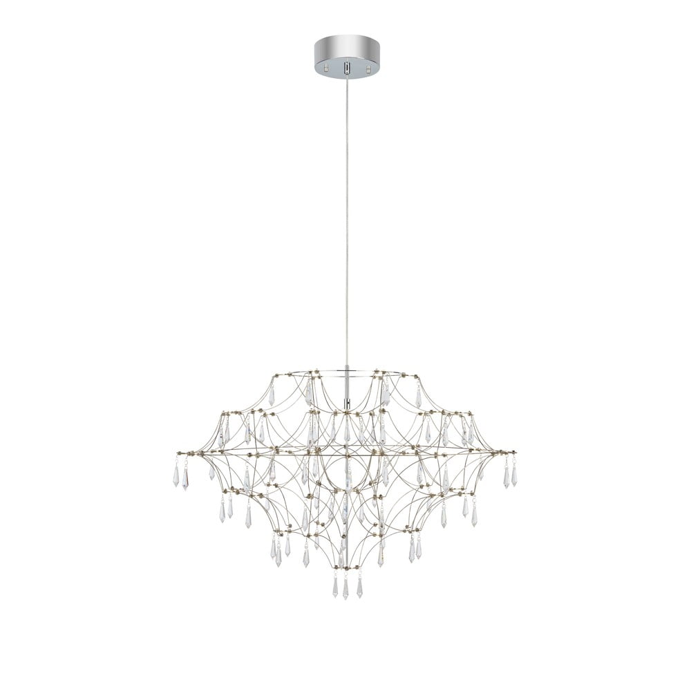 LED závesné svietidlo v striebornej farbe ø 80 cm Efesos – Markslöjd