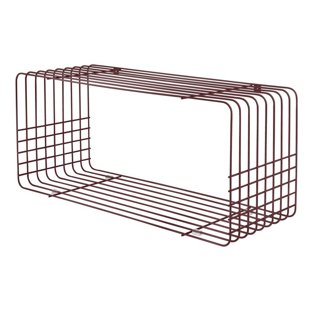 Vínová poschodová kovová polica 70 cm Wire – Mette Ditmer Denmark