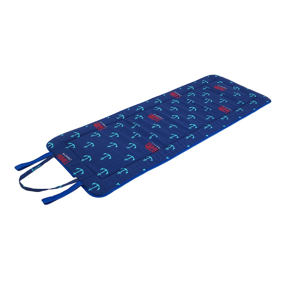 Modrý záhradný sedák na ležadlo 52x148 cm Anchors – B.E.S.