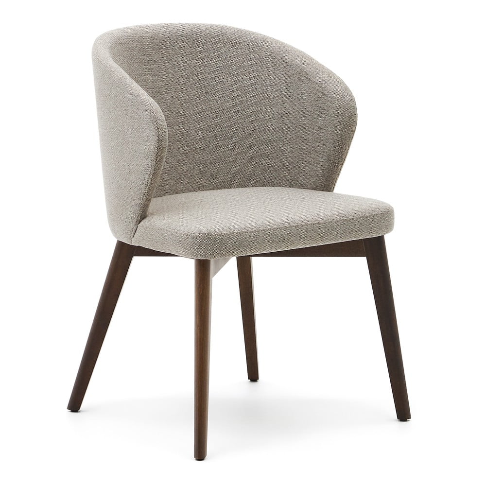 Béžové čalúnené jedálenské kreslo Darice – Kave Home