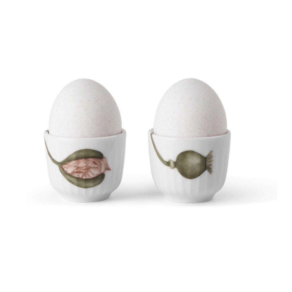 Porcelánové stojančeky na vajíčka v súprave 2 ks Hammershøi Poppy – Kähler Design