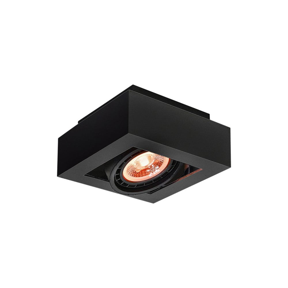 Čierne stropné svietidlo s kovovým tienidlom 18