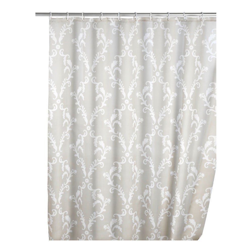 Sivý sprchový záves Wenko Baroque