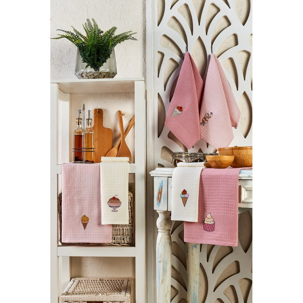 Bavlnené utierky v súprave 6 ks 40x60 cm Ice Cream – Foutastic