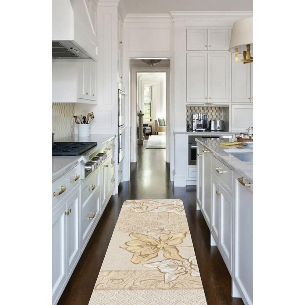 Béžový prateľný behúň 58x140 cm Sandy – Oyo Concept