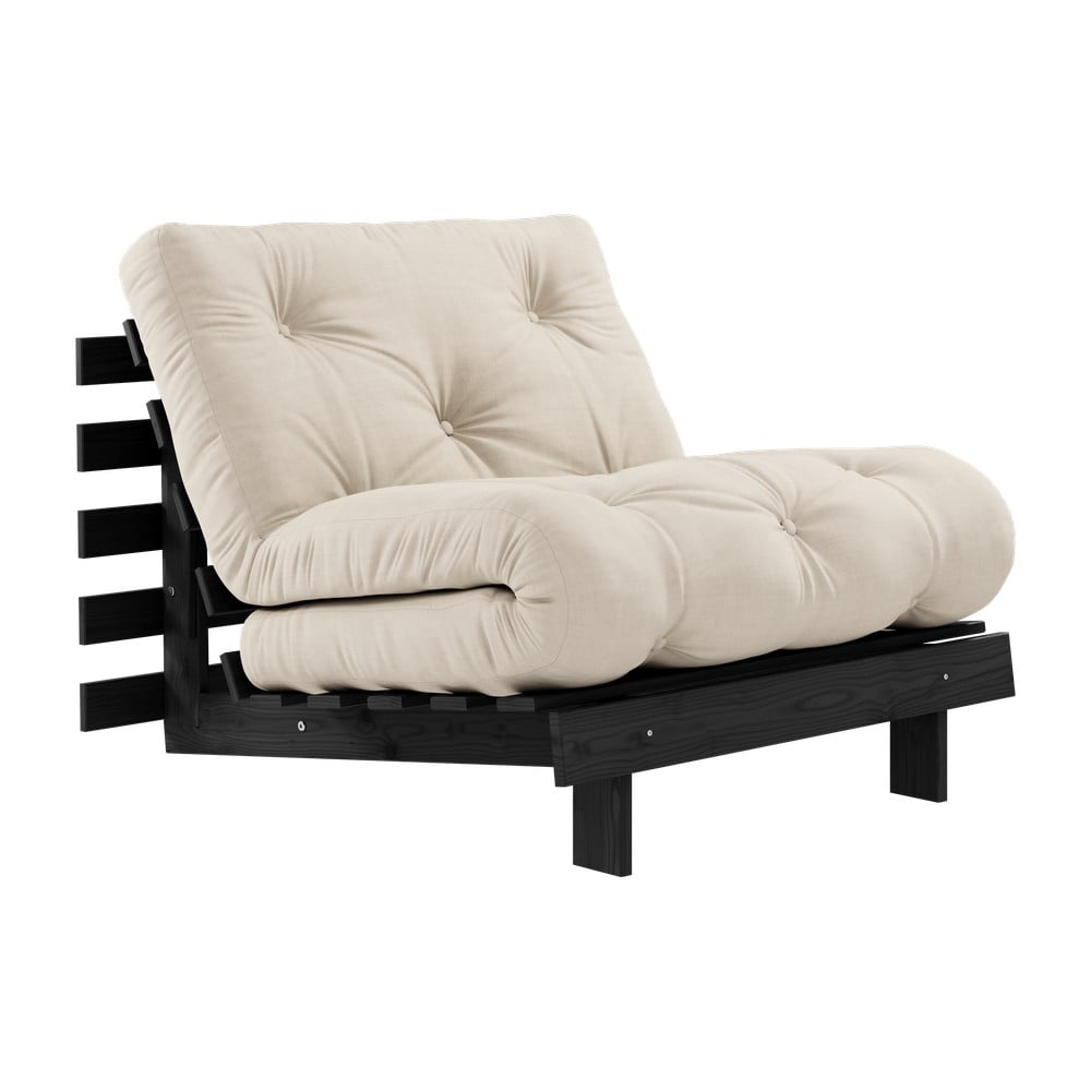 Béžové kreslo Roots Black Night – Karup Design